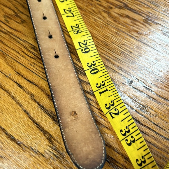 Vintage Brighton black croc print belt.  Size Medium (28). - Picture 8 of 10